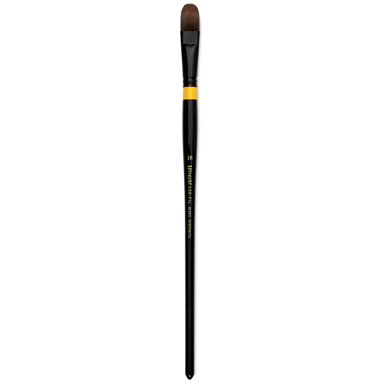 Utrecht Manglon Synthetic Brush - Filbert, Size 18, Long Handle